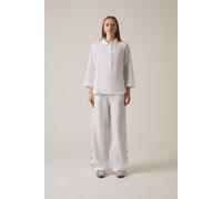 James Lakeland Women's White Linen Blouse | Size: 10 James Lakeland White 10