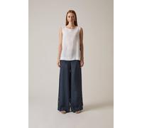 James Lakeland White Linen Button Top White 16