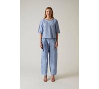 James Lakeland Women's Blue Back Button Top in Pale Blue | Size: 10 James Lakeland Pale Blue 10