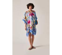 James Lakeland Women's Blue Floral Mosaic Kaftan James Lakeland Blue One Size