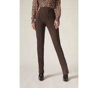 James Lakeland Women's Cigarette Trousers Brown in Dark Brown | Size: 12