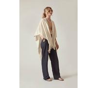 James Lakeland Women's Cream Pointelle Knit Kaftan
