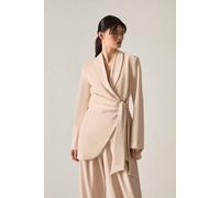James Lakeland Women's Cream Side Sash Blazer | Size: 10