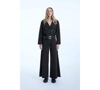 James Lakeland Women's Denim Biker Jacket in Black | Size: 14