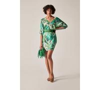 James Lakeland Women's Green Heart Print Kaftan James Lakeland Green One Size