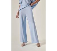James Lakeland Women's Powder Blue Side Zip Trousers in Pale Blue | Size: 8