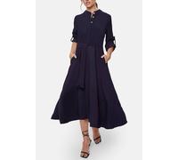 James Lakeland Women's Roll Sleeve Midi Dress Navy | Size: 10