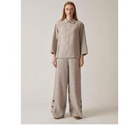 James Lakeland Taupe Linen Blouse - 20