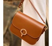 James Leather Shoulder Bag Black