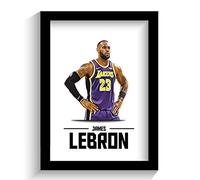 JAMES LEBRON | BASKETBALL | FRAMED ILLUSTRATION PRINT POSTER