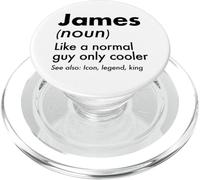 James Like A Normal Guy Only Cooler Legend King First Name PopSockets PopGrip for MagSafe