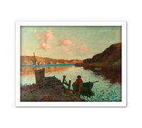 James M Nairn Evans Bay Large Framed Art Print Poster Wall Decor 18x24