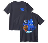 James Marriott Don’t Tell The Dog Illustrated T-Shirt - Indie Music Merch - Unisex Artistic Album Tee for Fans (Navy,M)