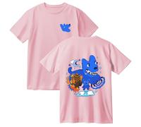 James Marriott Don’t Tell The Dog Illustrated T-Shirt - Indie Music Merch - Unisex Artistic Album Tee for Fans (Pink,L)