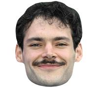 James Marriott (Smile) Celebrity Mask, Flat Card Face, Fancy Dress Mask