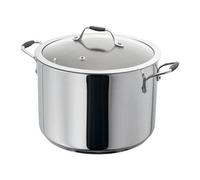 Stellar James Martin Stainless Steel 24cm 7L Stockpot with Glass Lid, Induction Ready, Oven Safe, Dishwasher Safe