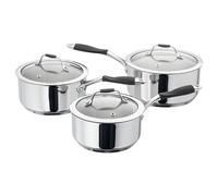Stellar James Martin, JM 3 Piece Saucepan Set, Silver