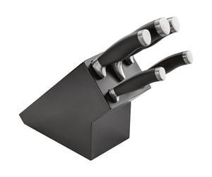 James Martin 5 Piece Knife Block Set Black