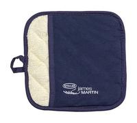 James Martin Pot Holder Blue With Silver Logo