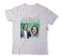 James May Appreciation Unisex T-Shirt - Funny Motoring Retro Throwback Tee - M Grey
