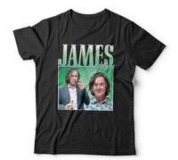 James May Appreciation Unisex T-Shirt - Funny Motoring Retro Throwback Tee - S Black