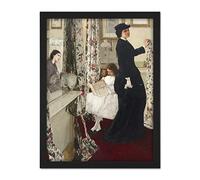 James Mcneill Whistler Harmony In Green And Rose Music Room Large Framed Art Print Poster Wall Decor 18x24