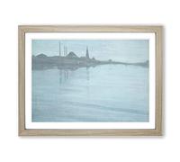 James McNeill Whistler Nocturne in Blue and Silver Classic Painting Framed Print | A3 Oak Framed Wall Art | Ready to Hang | Classic Historical Picture | Living Room Bedroom Lounge Office