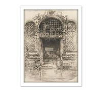 James Mcneill Whistler The Doorway Large Framed Art Print Poster Wall Decor 18x24