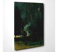 James McNeill Whistler The Falling Rocket Canvas Print | Gallery Wrapped 30mm Frame Wall Art | 30x20 inches | Ready to Hang | Modern Picture | Living Room Bedroom Lounge Office