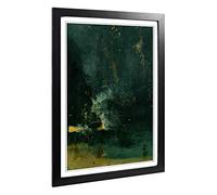 James McNeill Whistler The Falling Rocket Framed Wall Art Print A2 Black