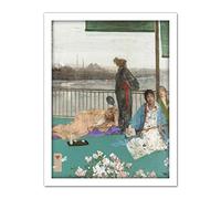 James Mcneill Whistler Variations In Flesh Colour The Balcony Large Framed Art Print Poster Wall Decor 18x24