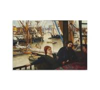 James McNeill Whistler-Wapping Classic Masterpiece Poster Art Canvas Painting Decor Wall Print Photo Gifts Home Modern Decoratives 12x18inch(30x45cm)