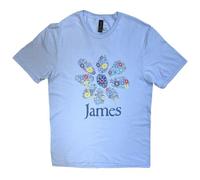 James Multiple Daisy Band Logo T Shirt, Blue, XL