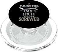 James Name If Cant Fix It Jim Husband Handy Man Builder PopSockets PopGrip for MagSafe