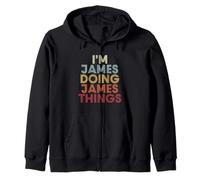 James Name James Personalized Name First Given Zip Hoodie