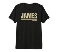 James Name Surname Retro Vintage Birthday Premium T-Shirt