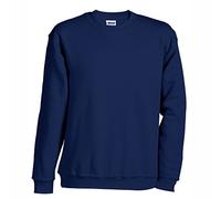 James & Nicholson Classic Comfortable Round-Neck Sweatshirt (L, Navy)