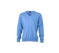 James & Nicholson Classic Cotton Pullover (XL, Glacier-Blue)