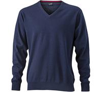 James & Nicholson Classic cotton pullover (XXL, navy)