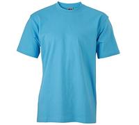 James & Nicholson Comfortable T-Shirt Made of Single Jersey (L, Sky-Blue)