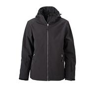 James & Nicholson Elastic, Padded Softshell Jacket (XL, Black)