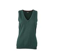 James & Nicholson Ladie's Classic Cotton Sleeveless Pullover (L, Forest Green)