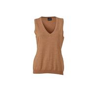 James & Nicholson Ladie's Classic Cotton Sleeveless Pullover (XL, Camel)