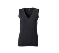 James & Nicholson Ladie's Classic Cotton Sleeveless Pullover (XXL, Black)