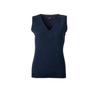 James & Nicholson Ladie's Classic Cotton Sleeveless Pullover (XXL, Navy)