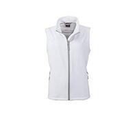 James & Nicholson - Ladie's Softshell Vest and Leisure (XXL, White/White)