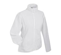 James & Nicholson Waisted Ladies' Jacket Made of Light Micro Fleece (L, White)