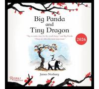 James Norbury Big Panda & Tiny Dragon 2026 Wall Calendar Calendar Book in White James Norbury White