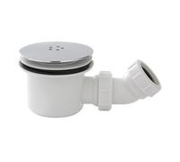 James Parker 90mm Rapid Flow Shower Waste - White/chrome
