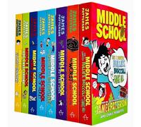 James Patterson Middle School 8 Books Collection Set (Worst Years of My Life,Get Me Out of Here,My Brother Is a Big Fat Liar,How I Survived Bullies Broccoli and Snake Hill,Ultimate Showdown & More)